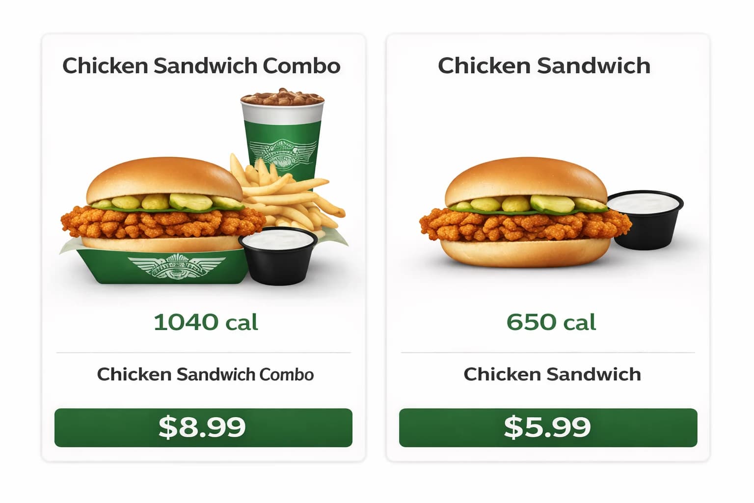 wingstop chicken sandwich menu