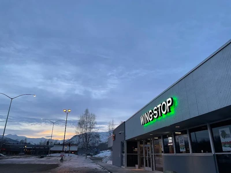 Wingstop storefront outside and inside view at 1254 Muldoon Road Suite B in Anchorage, Alaska