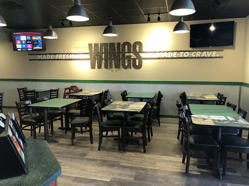Wingstop storefront outside and inside view at 1601 E. Parks Hwy Ste 3 in Wasilla, Alaska