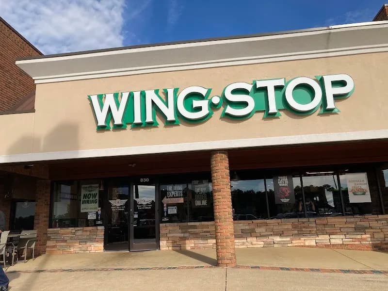 Wingstop storefront outside and inside view at 830 Inverness Corners in Birmingham, Alabama