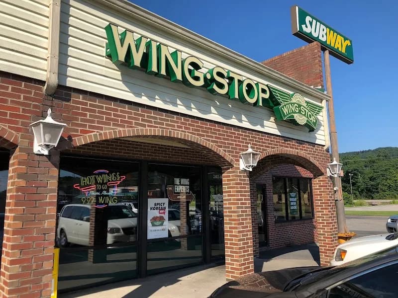 Wingstop storefront outside and inside view at 2612 Gault Ave N Ste A in Fort Payne, Alabama