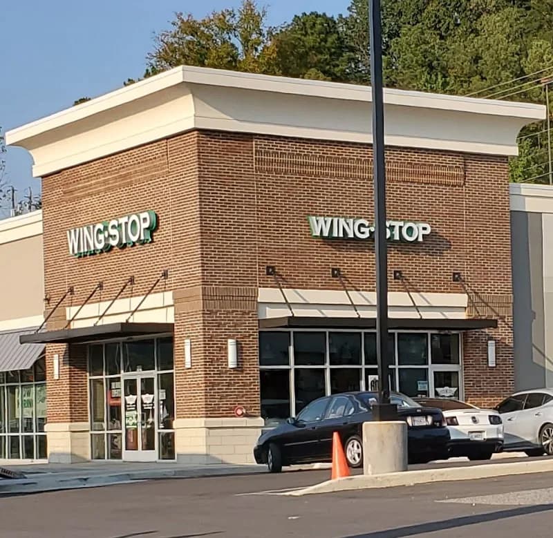 Wingstop storefront outside and inside view at 1539 Montgomery Hwy in Hoover, Alabama