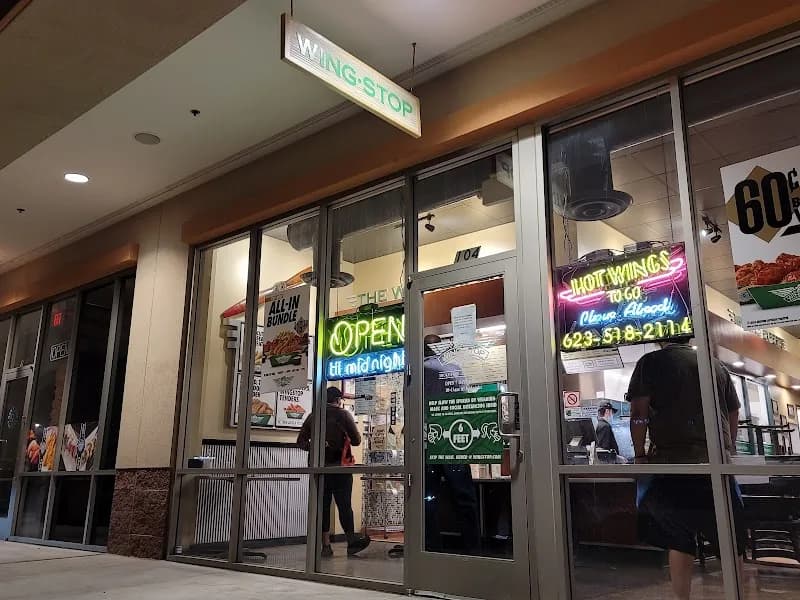 Wingstop storefront outside and inside view at 940 S Watson Rd in Buckeye, Arizona