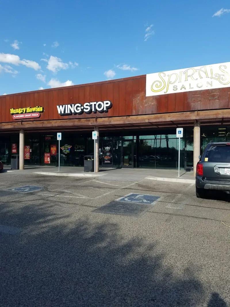 Wingstop storefront outside and inside view at 3122 N Campbell Ave Ste 130 in Tucson, Arizona