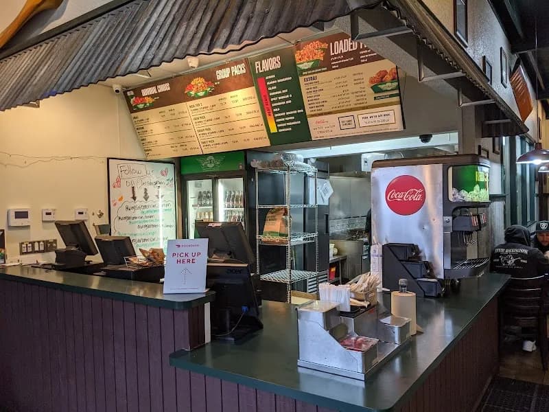 Wingstop storefront outside and inside view at 5075 Main St Ste 124 B in American Canyon, California