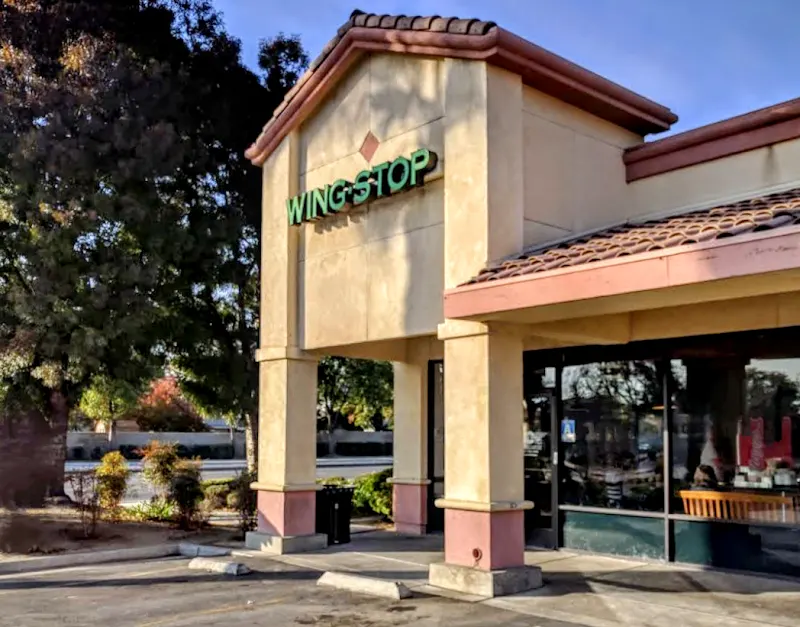 Wingstop storefront outside and inside view at 3720 Gosford Rd Ste F in Bakersfield, California