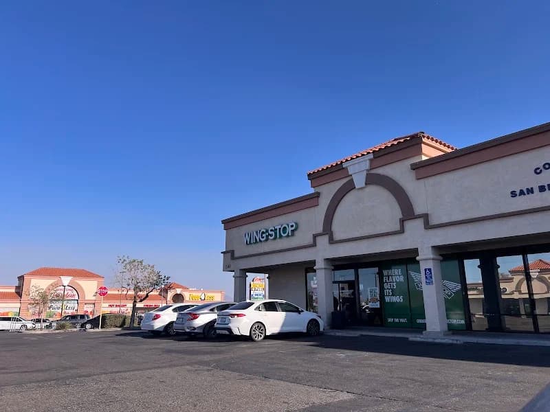 Wingstop storefront outside and inside view at 540 E. Virginia Way Ste 101 in Barstow, California