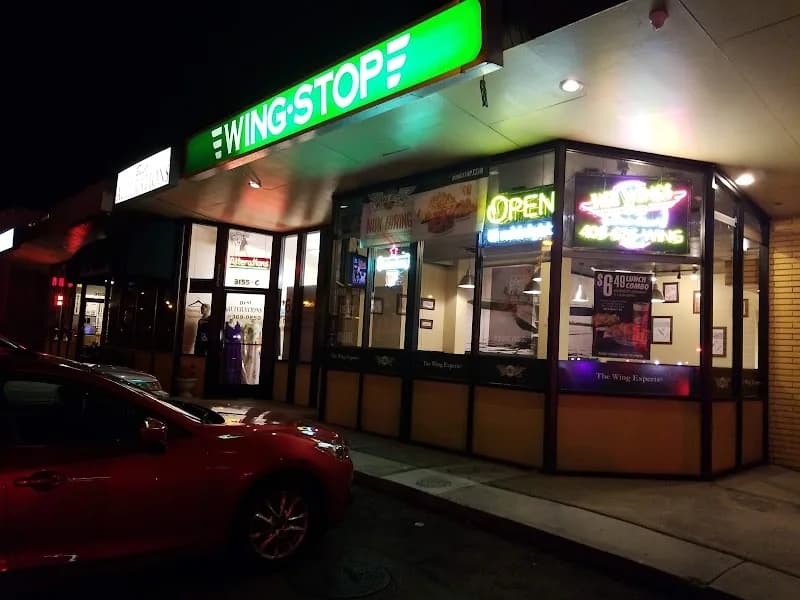 Wingstop storefront outside and inside view at 3155 S Bascom Ave Ste D in Campbell, California