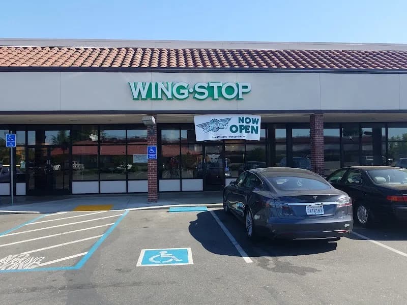 Wingstop storefront outside and inside view at 7423 Fair Oaks Blvd Ste 4 in Carmichael, California