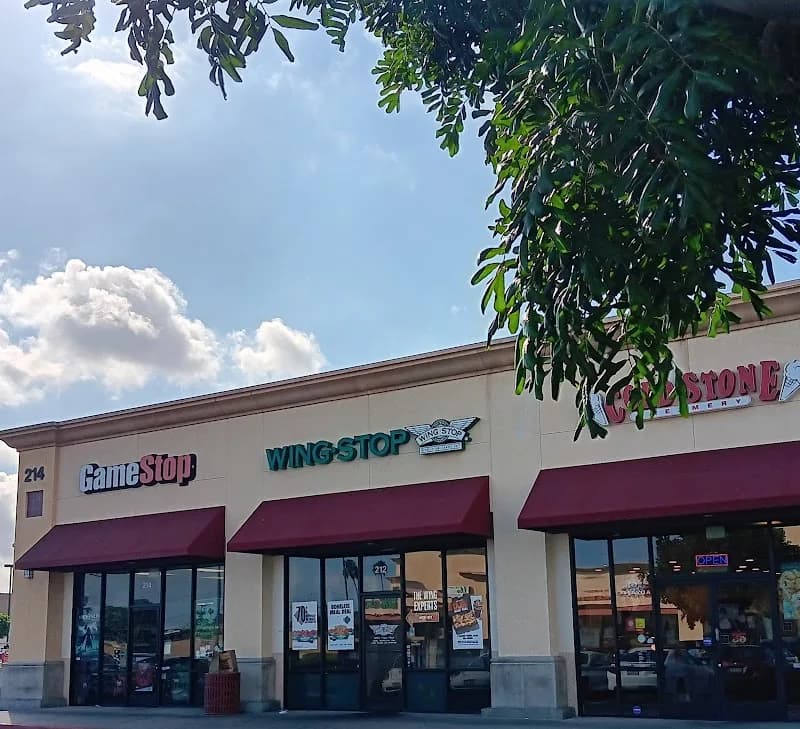 Wingstop storefront outside and inside view at 212 E Sepulveda Blvd Ste P4-B in Carson, California
