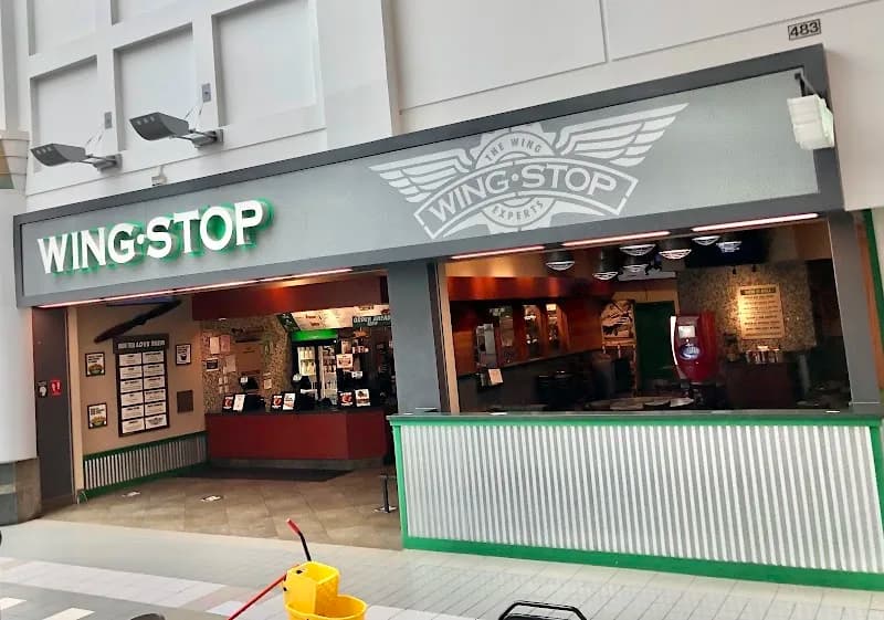 Wingstop storefront outside and inside view at 20700 Avalon Blvd Ste. 483 in Carson, California