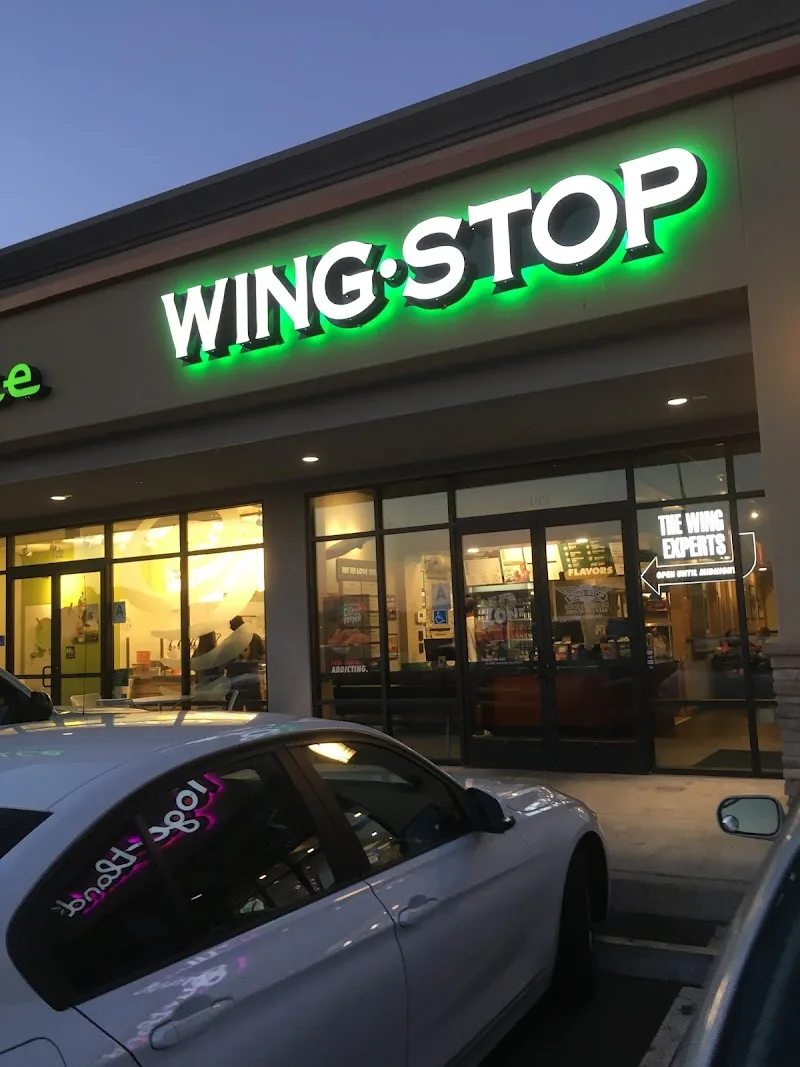 Wingstop storefront outside and inside view at 225 Jamacha Rd Ste. 103 in El Cajon, California