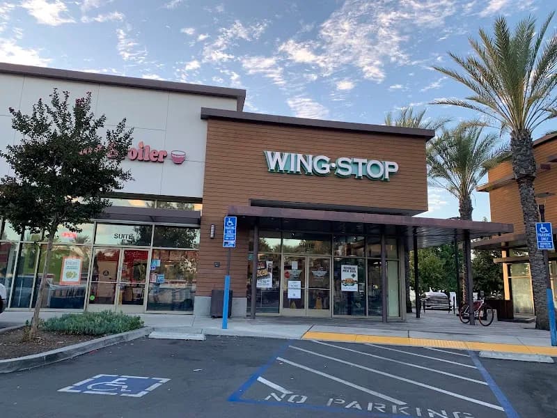 Wingstop storefront outside and inside view at 10619 Valley Blvd. in El Monte, California