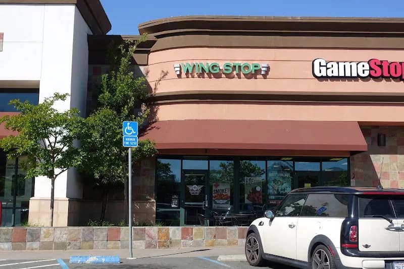 Wingstop storefront outside and inside view at 1630 Gateway Blvd Ste C in Fairfield, California