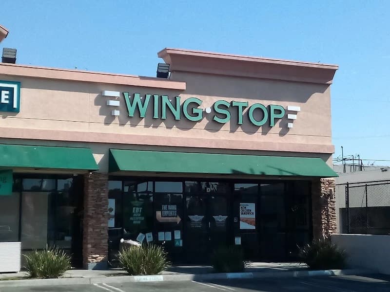 Wingstop storefront outside and inside view at 1685 Pacific Coast Hwy Ste D in Harbor City, California
