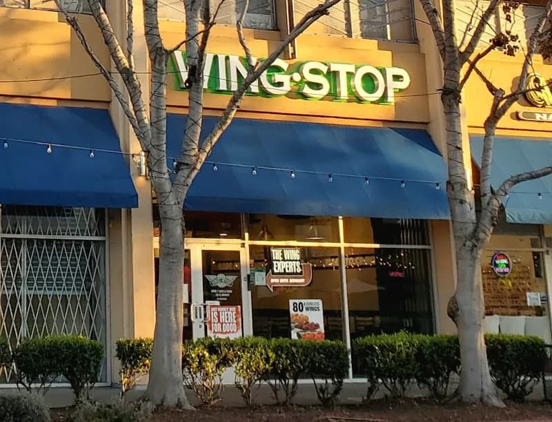 Wingstop storefront outside and inside view at 1093 B St Ste R1-B1 in Hayward, California