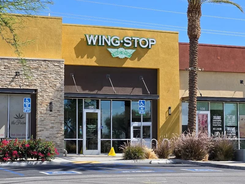 Wingstop storefront outside and inside view at 82151 Ave 42 #104 in Indio, California