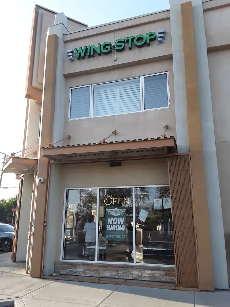 Wingstop storefront outside and inside view at 2323 W Manchester blvd in Inglewood, California