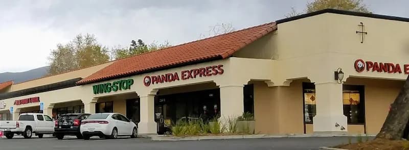 Wingstop storefront outside and inside view at 2369 Foothill Blvd Ste B in La Verne, California