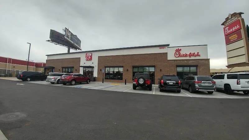 Wingstop storefront outside and inside view at Central Ave & Dexter Ave in Lake Elsinore, California