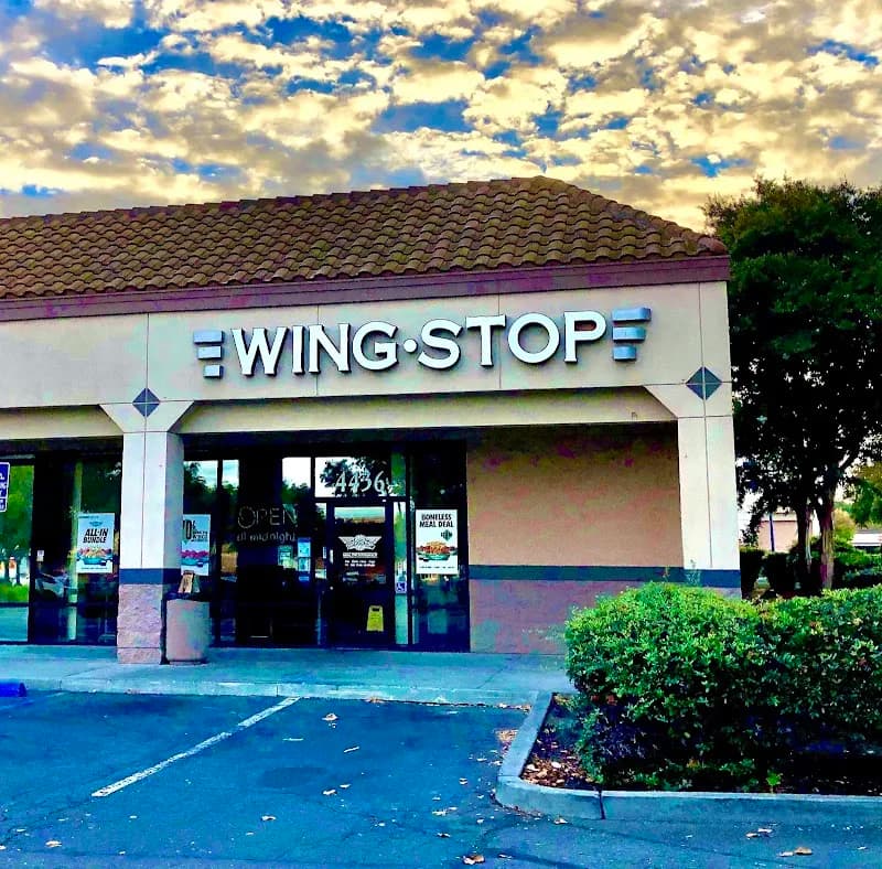 Wingstop storefront outside and inside view at 4436 Las Positas Rd Ste 4436 in Livermore, California