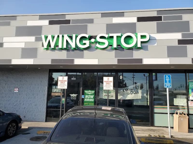 Wingstop storefront outside and inside view at 2189 Whittier Blvd Ste B in Los Angeles, California