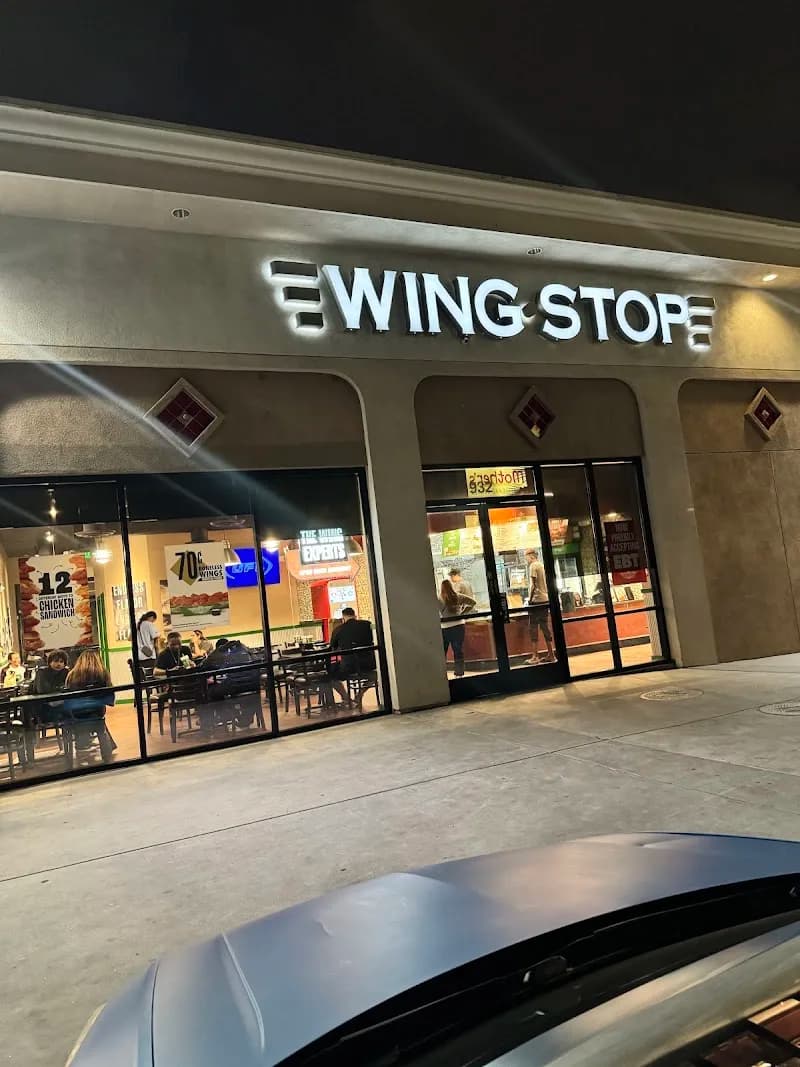 Wingstop storefront outside and inside view at 932 Highland Ave in National City, California