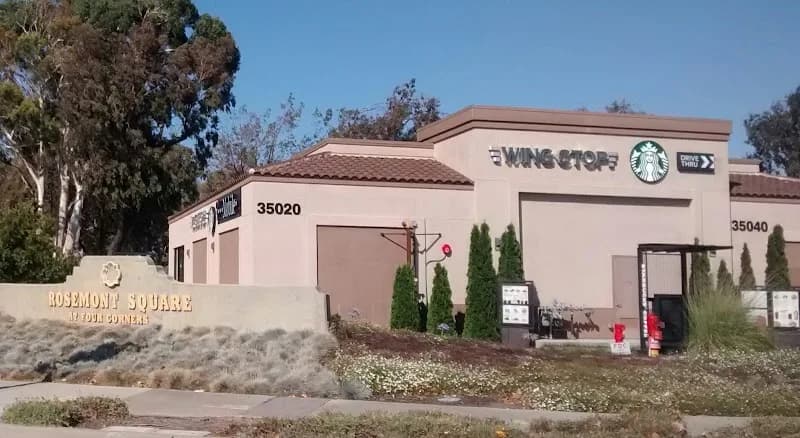 Wingstop storefront outside and inside view at 35030 Newark Blvd in Newark, California