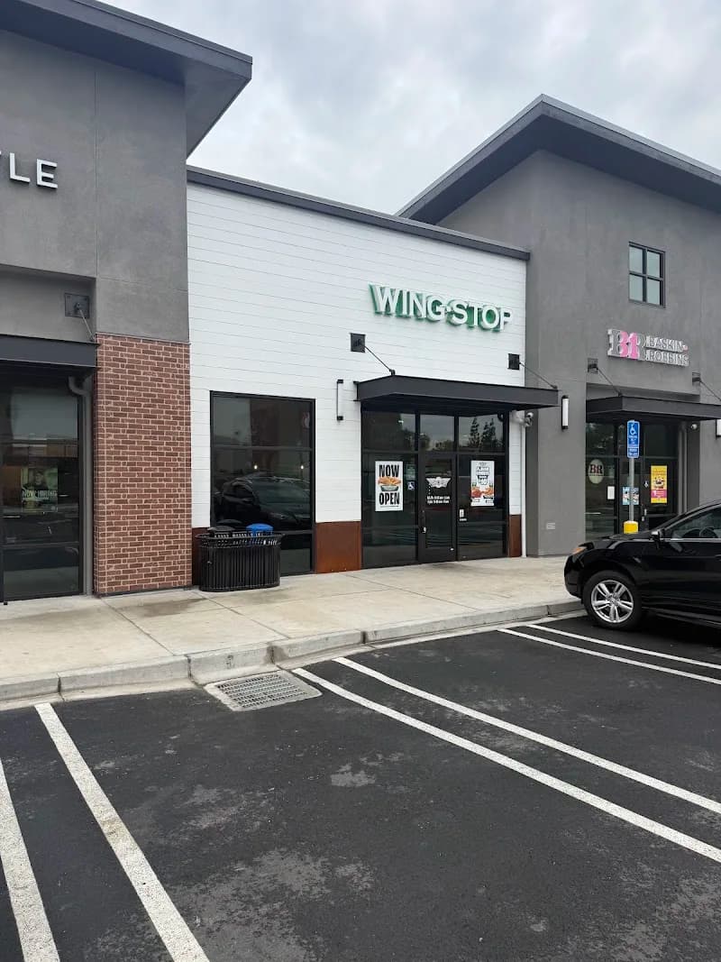 Wingstop storefront outside and inside view at 990 Laurel Road in Oakley, California