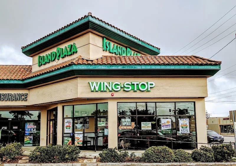 Wingstop storefront outside and inside view at 2824 Saviers Rd in Oxnard, California
