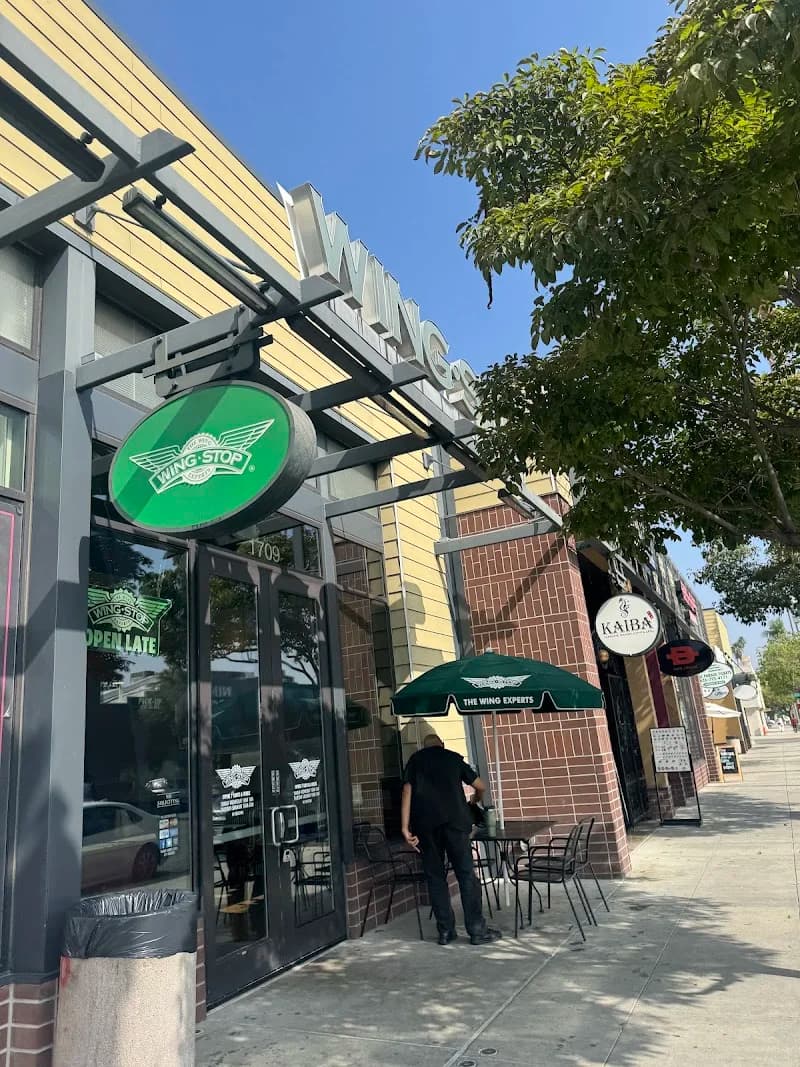 Wingstop storefront outside and inside view at 1709 E. Colorado Blvd in Pasadena, California