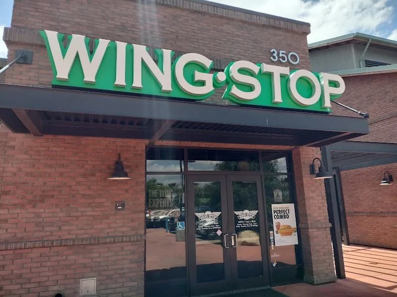 Wingstop storefront outside and inside view at 350 W. Stuart Ave Ste130 in Redlands, California