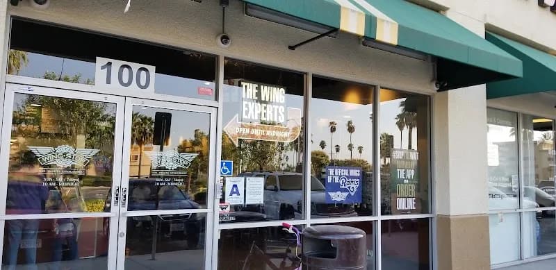 Wingstop storefront outside and inside view at 1744 University Ave Ste. 100 in Riverside, California
