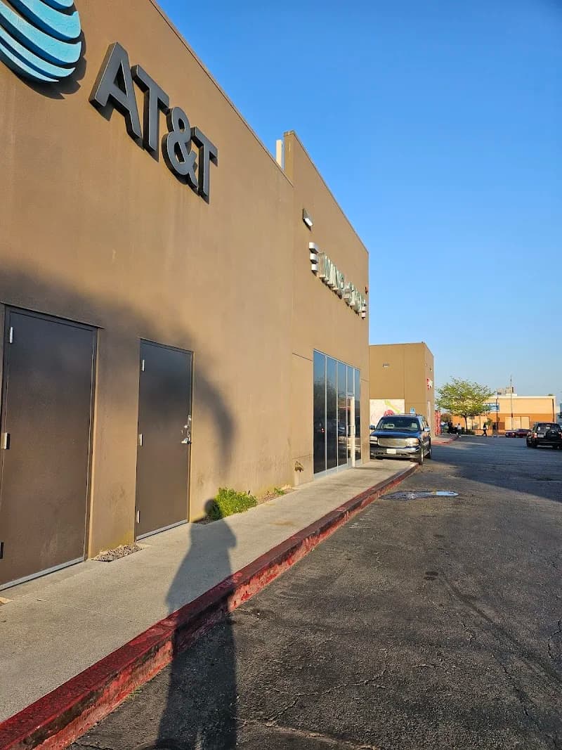 Wingstop storefront outside and inside view at 1110 Truman St in San Fernando, California