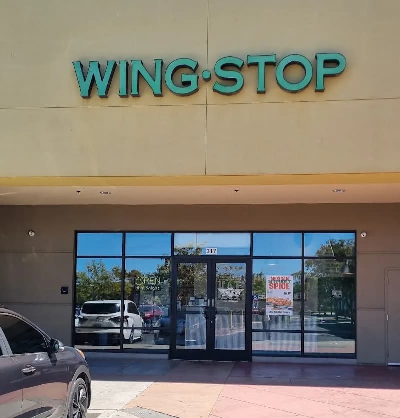Wingstop storefront outside and inside view at 15555 E 14th St Ste 317 in San Leandro, California