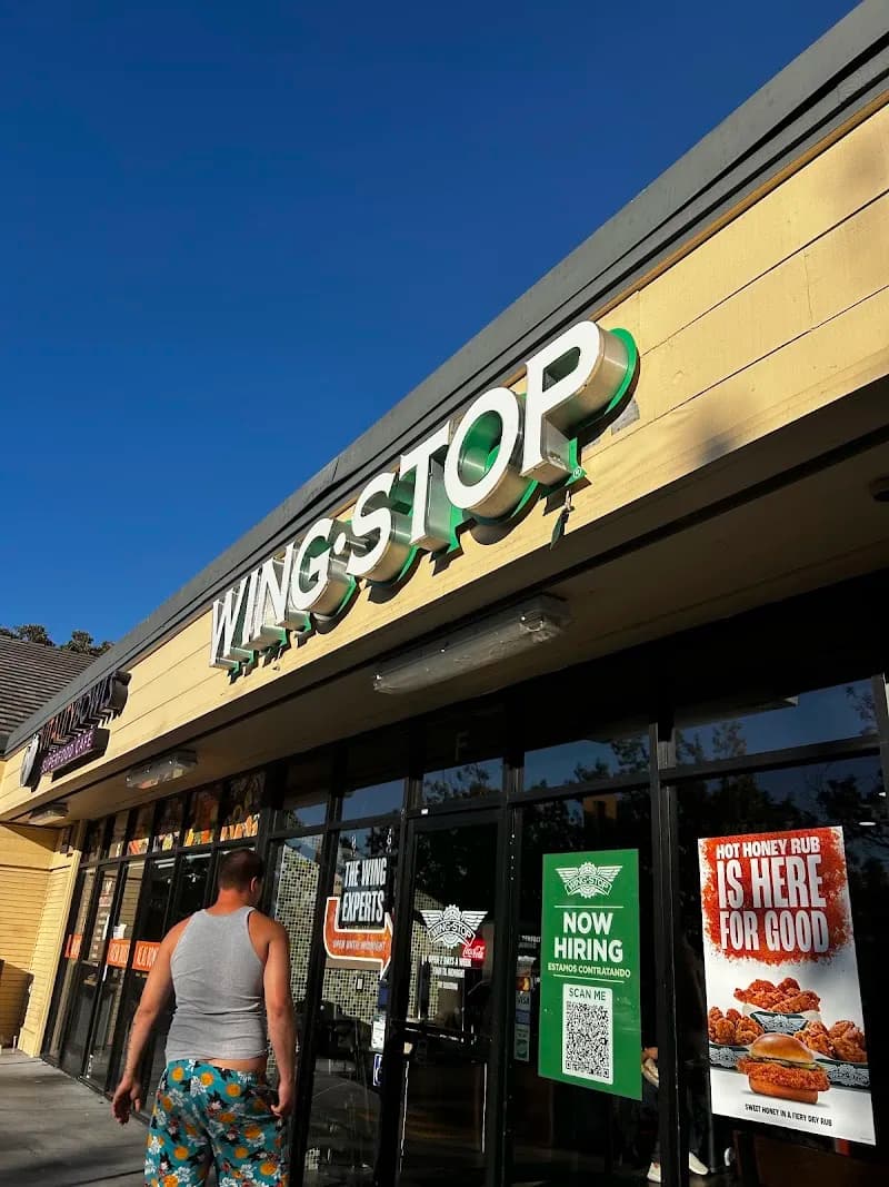 Wingstop storefront outside and inside view at 1880 Mendocino Ave in Santa Rosa, California