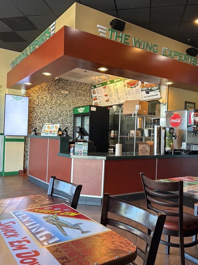 Wingstop storefront outside and inside view at 2135 H Dela Rosa St. in Soledad, California