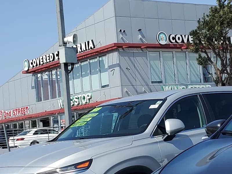 Wingstop storefront outside and inside view at 20796 Hawthorne Blvd in Torrance, California