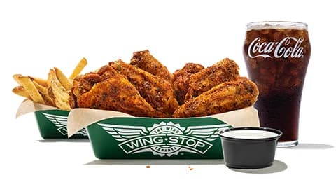 Wingstop storefront outside and inside view at 15124 Goldenwest St. in Westminster, California