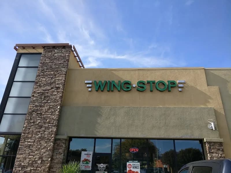 Wingstop storefront outside and inside view at 1707 Colusa Hwy Ste 100 in Yuba City, California