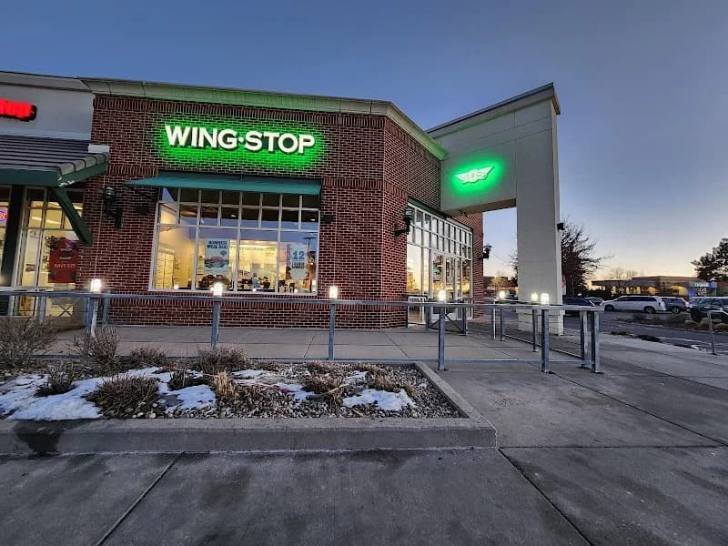 Wingstop storefront outside and inside view at 16891 E. Quincy Avenue in Aurora, Colorado