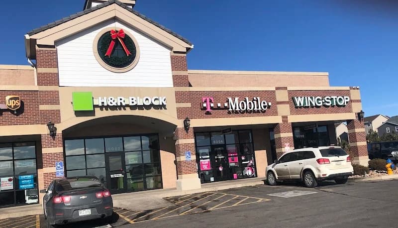 Wingstop storefront outside and inside view at 6056 Stetson Hills Blvd in Colorado Springs, Colorado