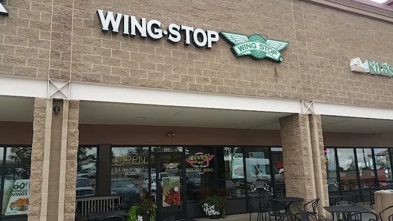Wingstop storefront outside and inside view at 9559 S University Blvd Unit 106 in Highlands Ranch, Colorado