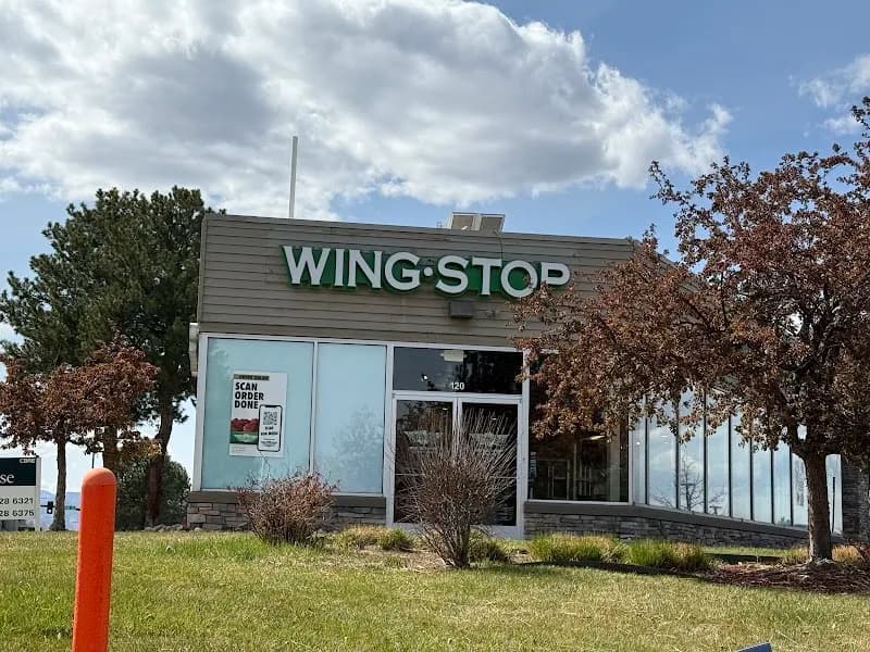 Wingstop storefront outside and inside view at 101 West Mineral Ave in Littleton, Colorado