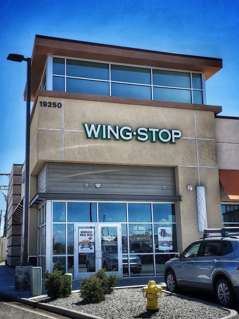 Wingstop storefront outside and inside view at 19250 E. Lincoln Ave in Parker, Colorado