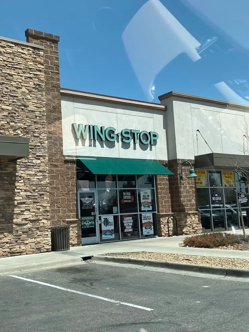 Wingstop storefront outside and inside view at 3732 E 120Th Ave in Thornton, Colorado