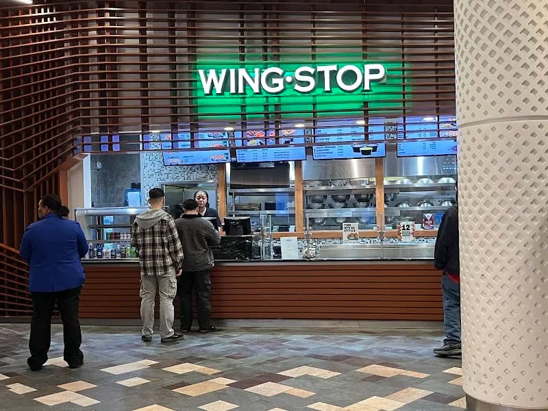 Wingstop storefront outside and inside view at 350 Trolley Line Blvd. in Mashantucket, Connecticut