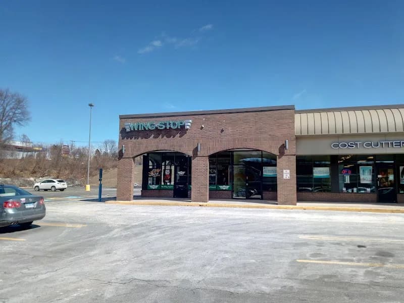 Wingstop storefront outside and inside view at 35 Talcottville Rd in Vernon, Connecticut