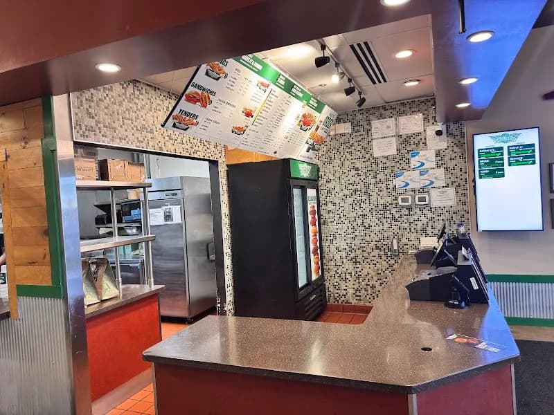Wingstop storefront outside and inside view at 1132 Pulaski Hwy in Bear, Delaware
