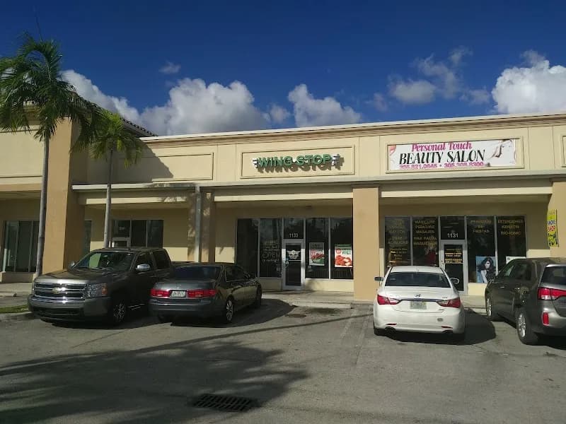 Wingstop storefront outside and inside view at 1133 W 68th St in Hialeah, Florida